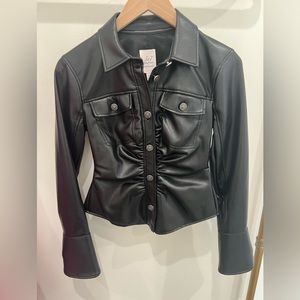 5à7 cinq à sept Vegan leather Alizee Top